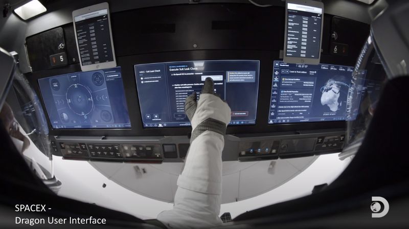 Chromium running on SpaceX Dragon spacecraft.